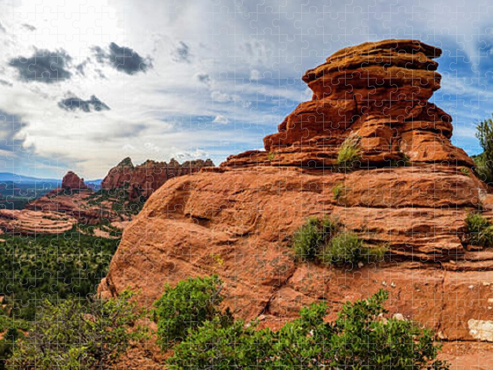 Arizona Jigsaw Puzzle featuring the photograph Beautiful Sedona Panorama by Raul Rodriguez