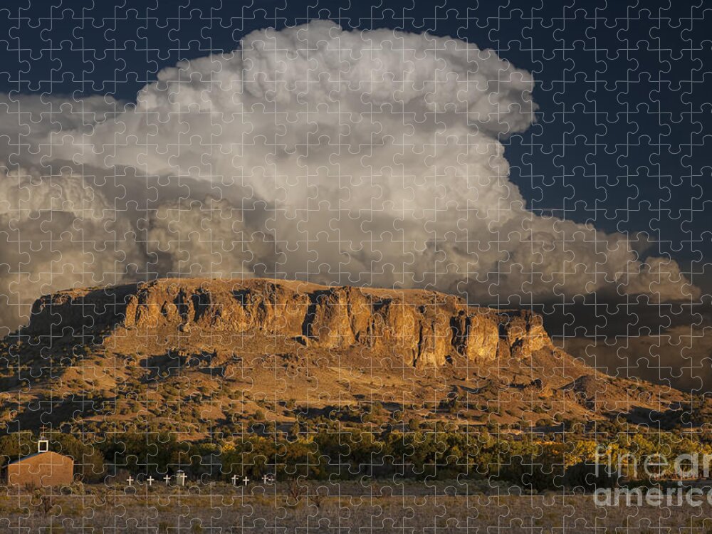 Black Mesa Jigsaw Puzzle featuring the photograph Black Mesa #1 by Keith Kapple