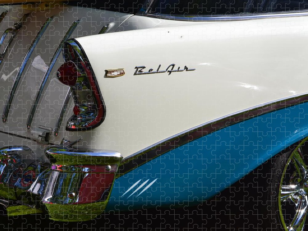  Jigsaw Puzzle featuring the photograph Blue and White Bel Air #1 by Dean Ferreira