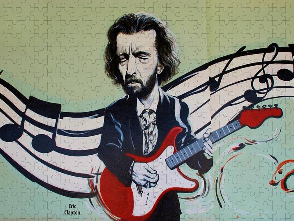 Eric Clapton Jigsaw Puzzle featuring the photograph Clapton #1 by Rob Hans