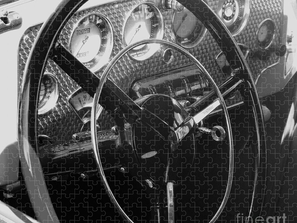 Cord Jigsaw Puzzle featuring the photograph Cord Phaeton Dashboard #1 by Neil Zimmerman