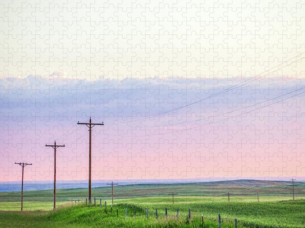 Rural Jigsaw Puzzle featuring the photograph Country Road #1 by Todd Klassy
