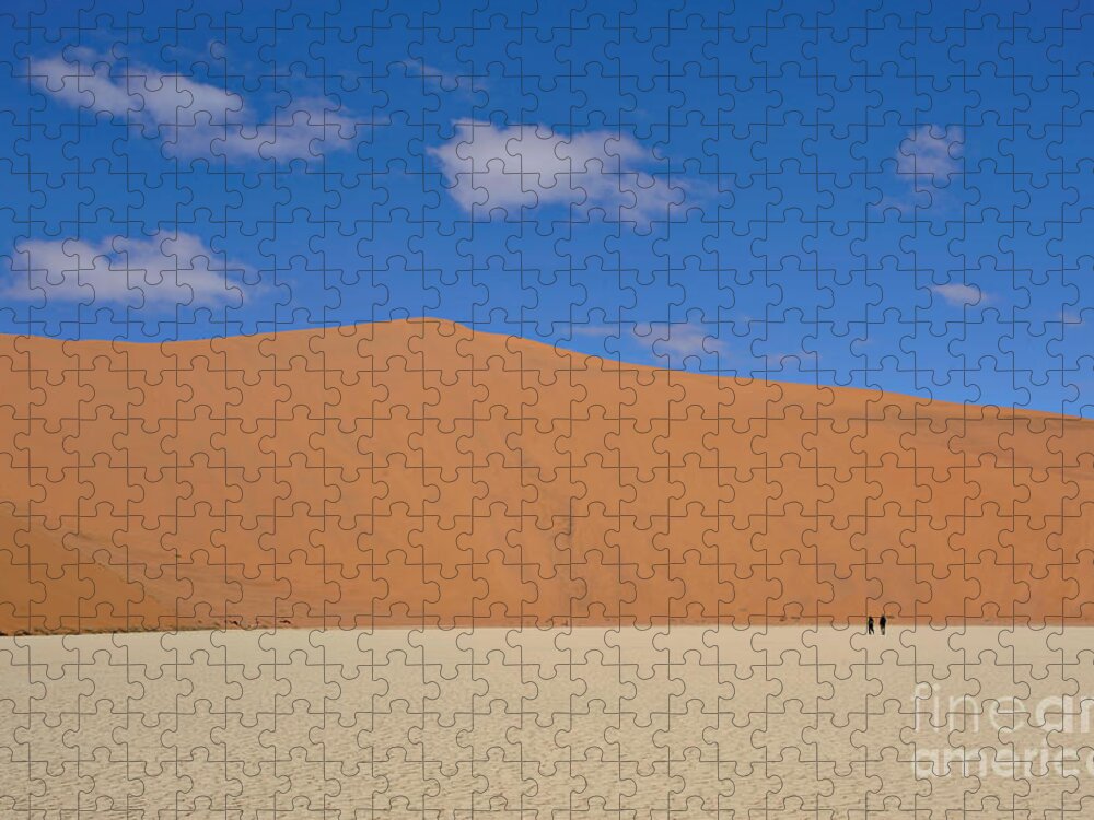 Deadvlei Jigsaw Puzzle featuring the photograph Desert In Dead Vlei #1 by Francesco Tomasinelli