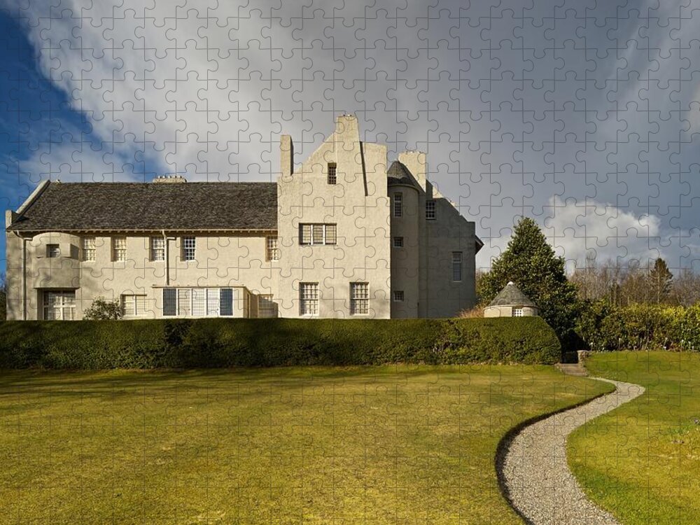 Hill House Jigsaw Puzzle featuring the photograph Hill House Helensburgh #1 by Stephen Taylor