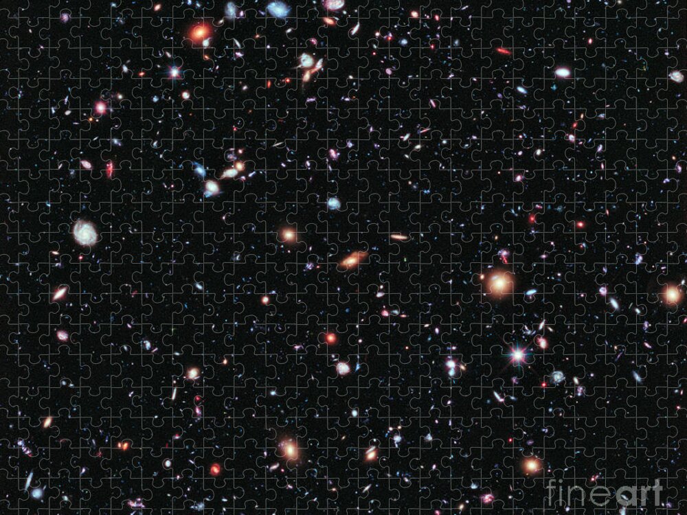 Hubble Ultra Deep Field Jigsaw Puzzle featuring the photograph Hubble eXtreme Deep Field by Nasa
