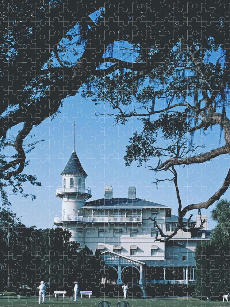 Jekyll Island Jigsaw Puzzle featuring the photograph Jekyll Island Clubhouse #1 by Mountain Dreams