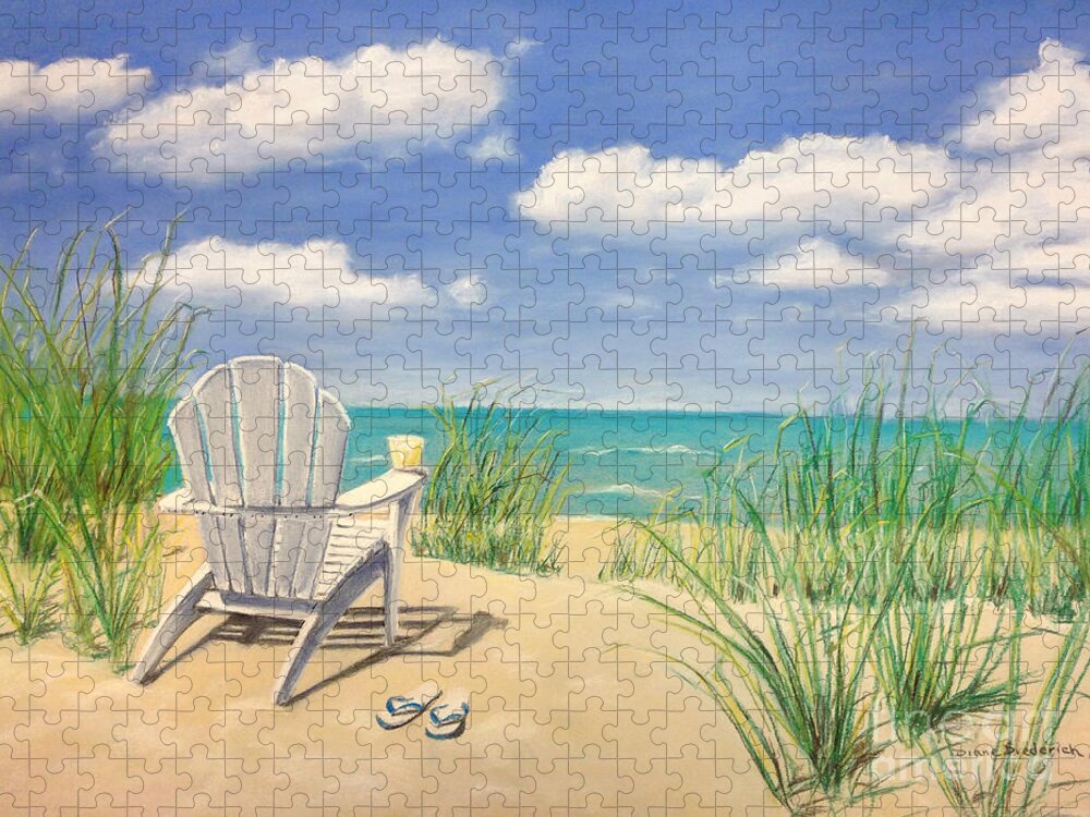 Beach Jigsaw Puzzle featuring the photograph Life is a Beach #1 by Diane Diederich