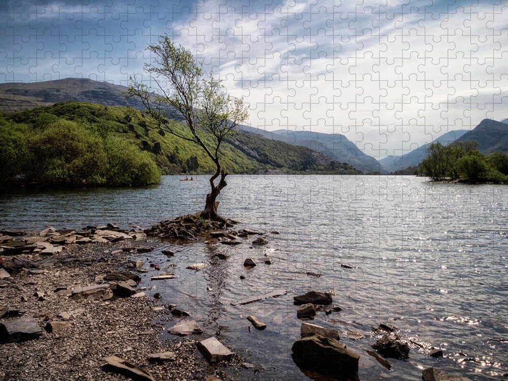 Natural Jigsaw Puzzle featuring the photograph Llyn Peris, Snowdonia National Park #1 by Shirley Mitchell