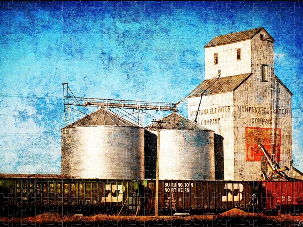 Montana Jigsaw Puzzle featuring the photograph Montana Elevator #1 by Peggy Dietz