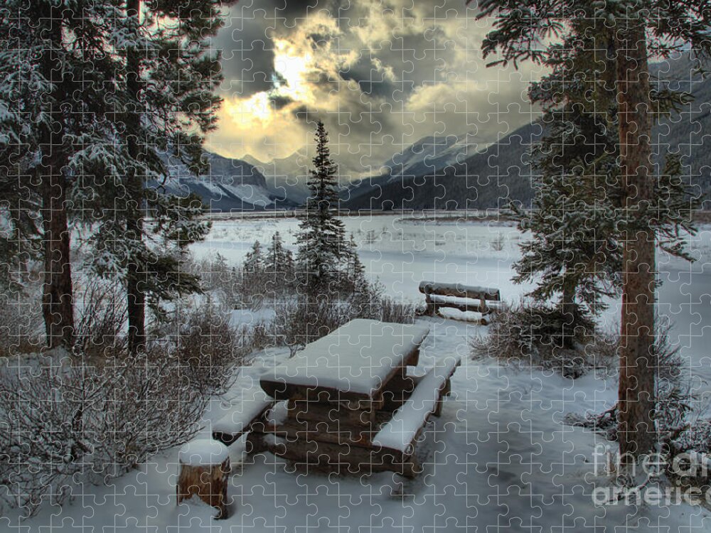 Beauty Creek Jigsaw Puzzle featuring the photograph Peaceful Picnic #1 by Adam Jewell