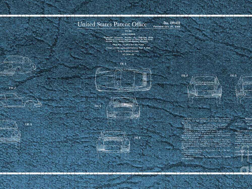 Automotive Jigsaw Puzzle featuring the photograph Porsche 911 Patent #1 by Doc Braham