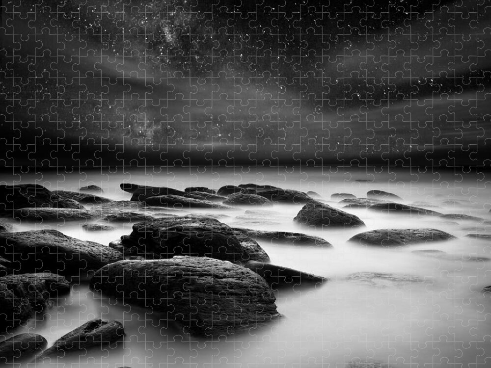 Night Jigsaw Puzzle featuring the photograph Shadows of the night #1 by Jorge Maia