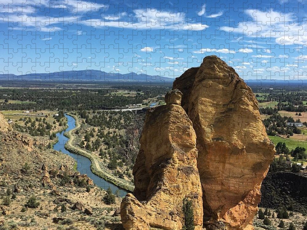 Rock Jigsaw Puzzle featuring the photograph Smith Rocks #2 by Brian Eberly