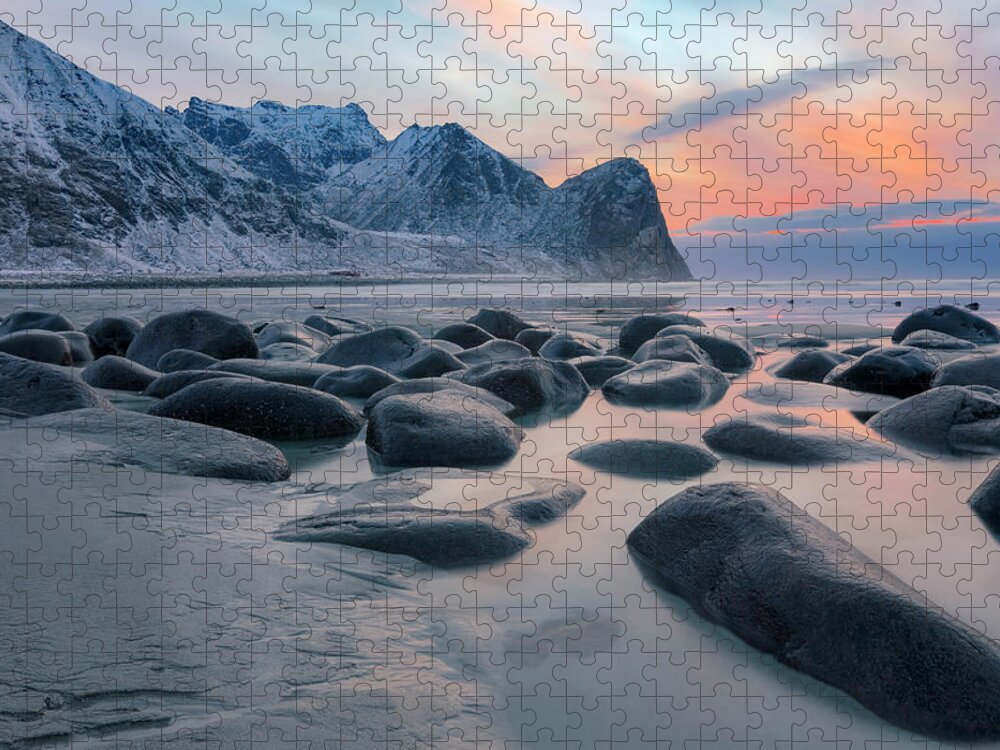 Unstad Jigsaw Puzzle featuring the photograph Unstad, Lofoten - Norway #1 by Joana Kruse