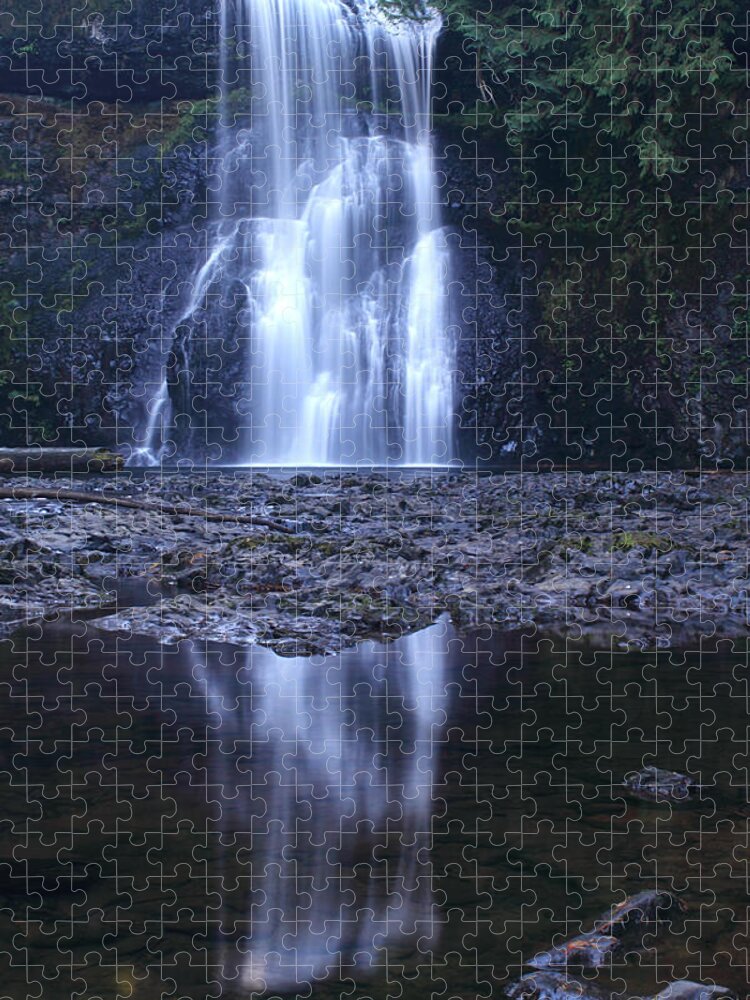 Upper North Falls Jigsaw Puzzle featuring the photograph Upper North Falls by Todd Kreuter