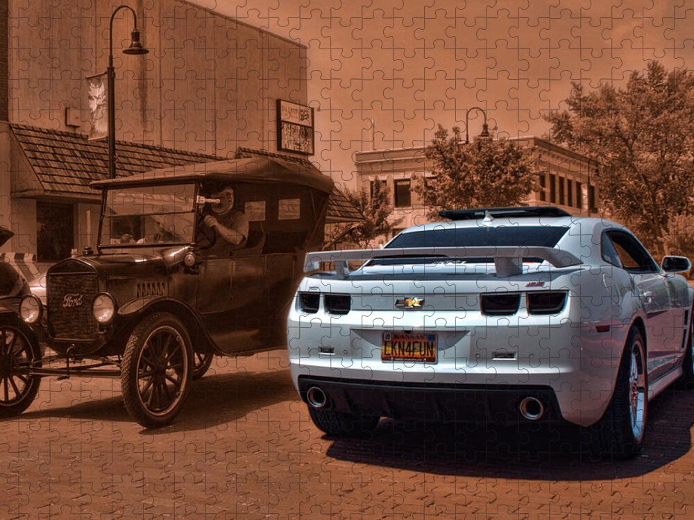Ford Jigsaw Puzzle featuring the photograph 100 Years Of Motoring by Tim McCullough