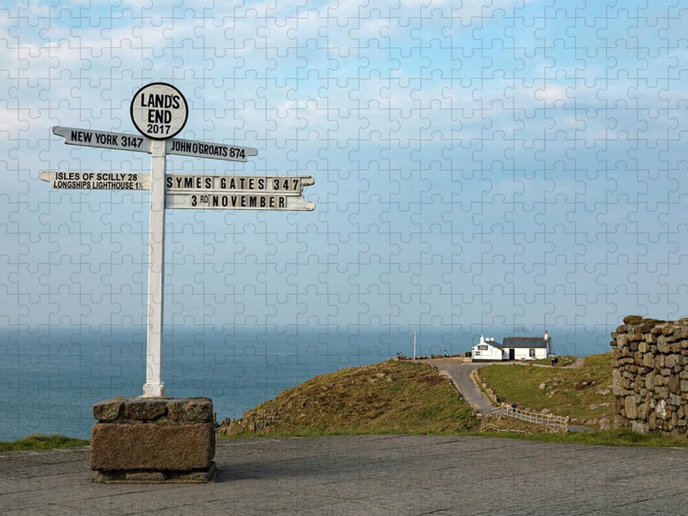 Land's End Jigsaw Puzzle featuring the photograph Land's End - England #11 by Joana Kruse