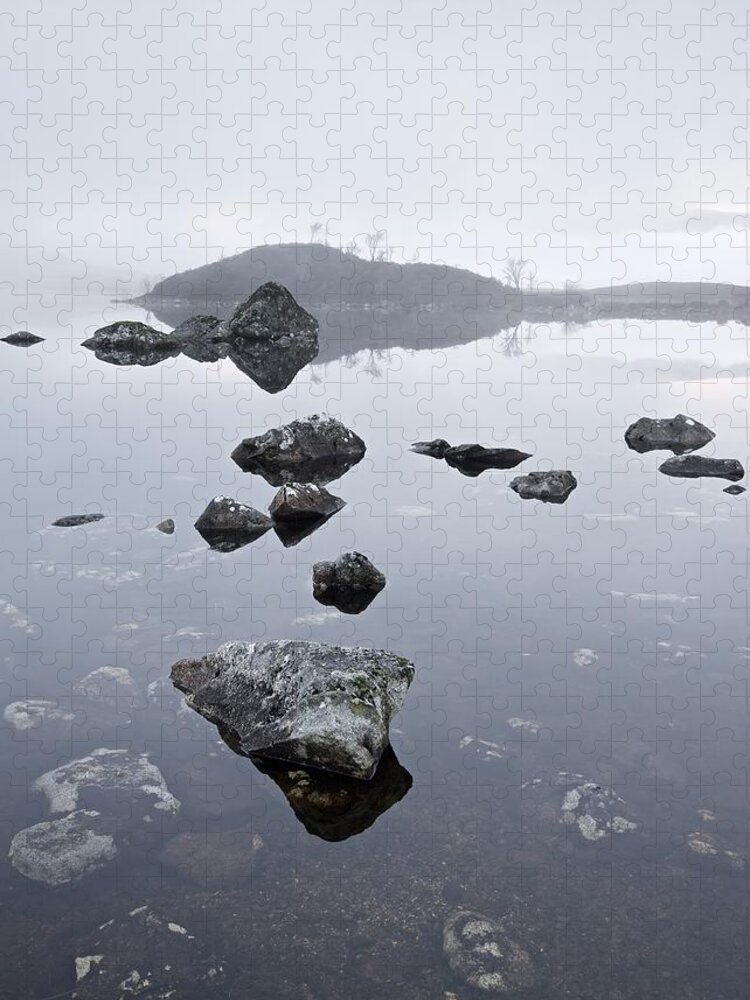 Dawn Jigsaw Puzzle featuring the photograph Lochan na h-Achlaise #14 by Stephen Taylor