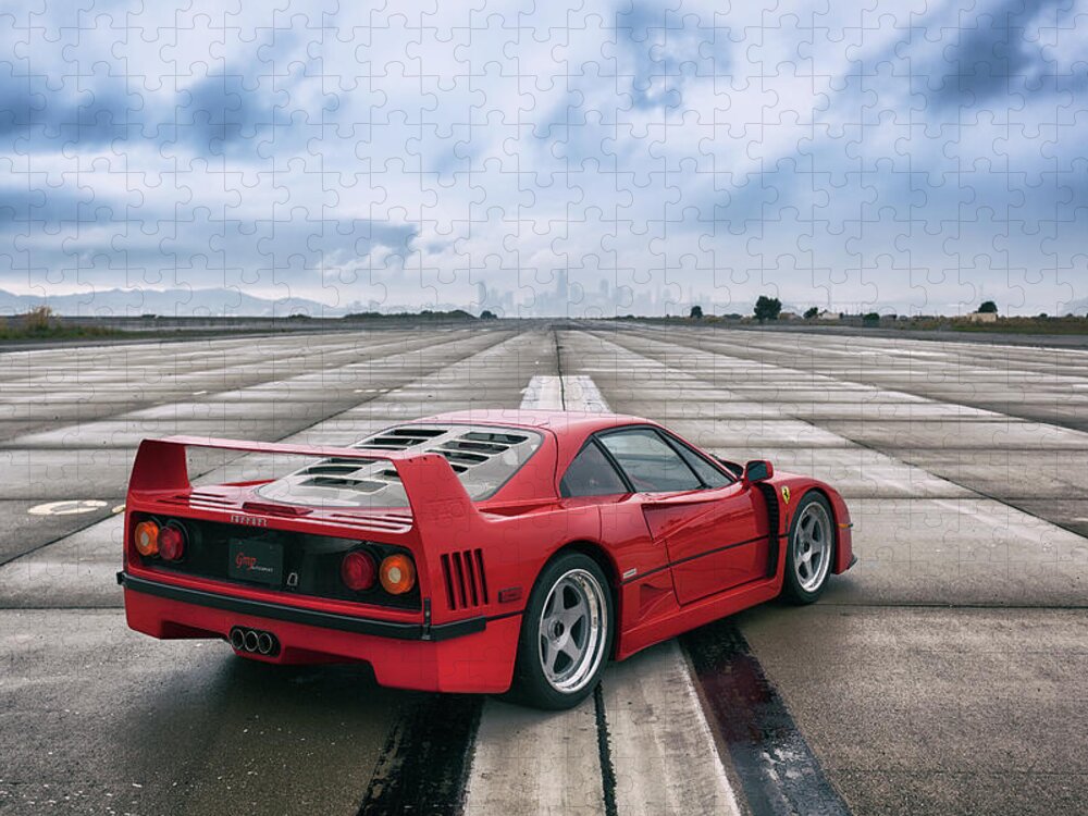 F12 Jigsaw Puzzle featuring the photograph #Ferrari #F40 #Print #16 by ItzKirb Photography