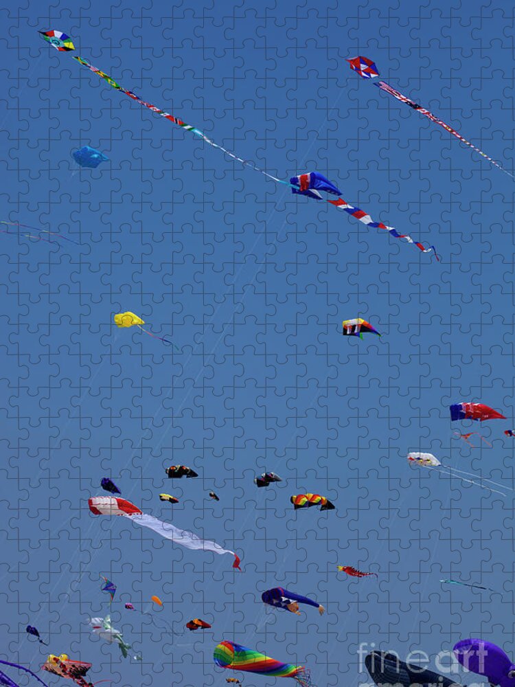 Festival Jigsaw Puzzle featuring the photograph Go Fly a Kite #18 by Anthony Totah