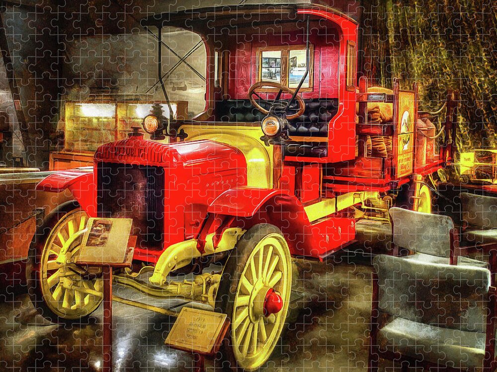  Jigsaw Puzzle featuring the photograph 1919 Republic Truck by Thom Zehrfeld