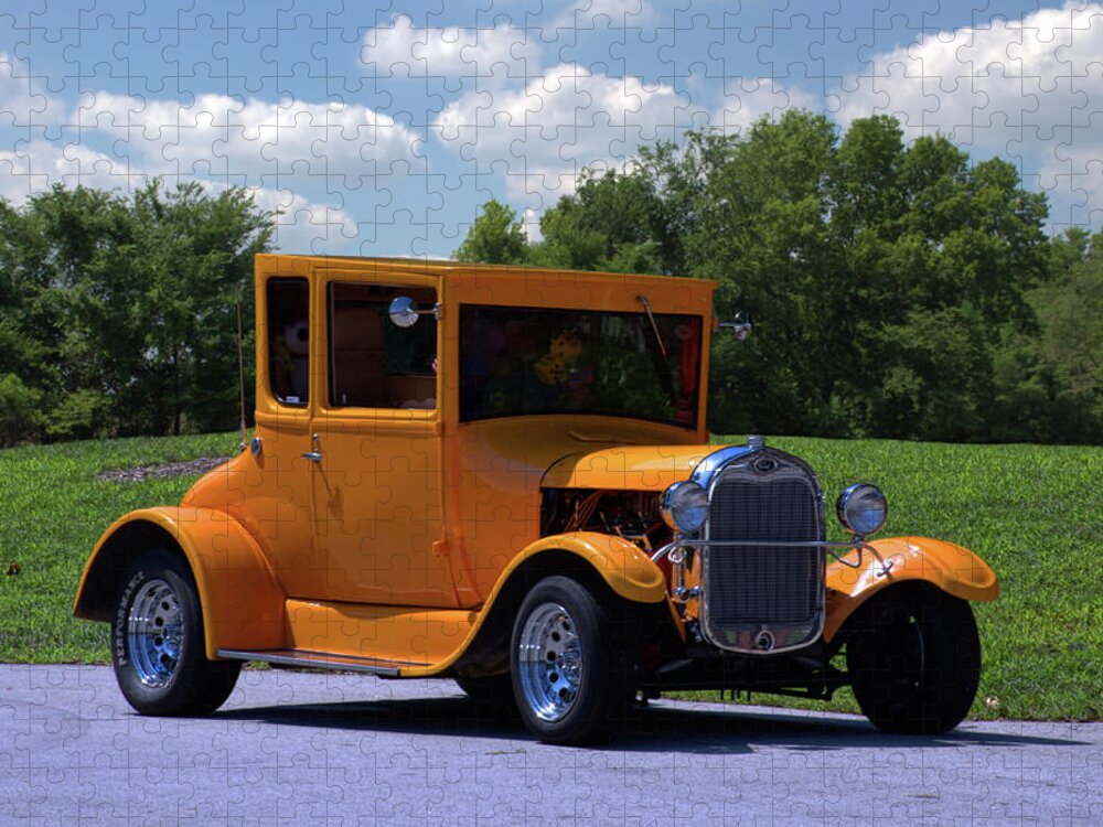 1926 Jigsaw Puzzle featuring the photograph 1926 Ford Hot Top T Hot Rod by Tim McCullough