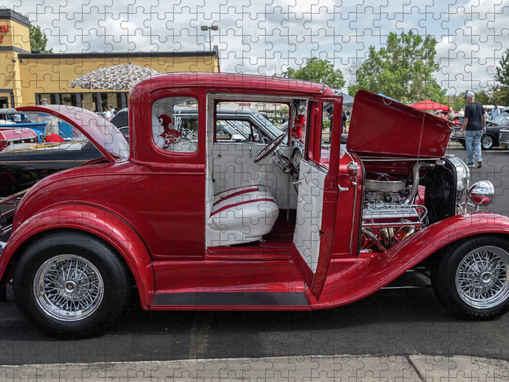 Ford Jigsaw Puzzle featuring the photograph 1930 Model A Ford by Lorraine Baum