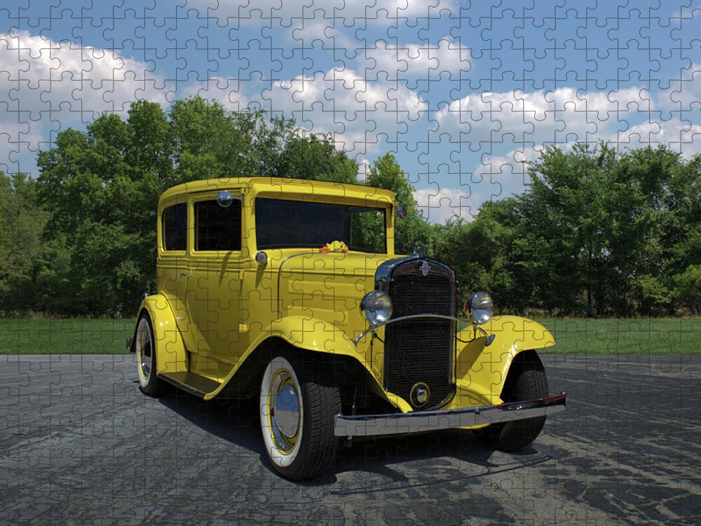 1931 Jigsaw Puzzle featuring the photograph 1931 Chevrolet Sedan by Tim McCullough