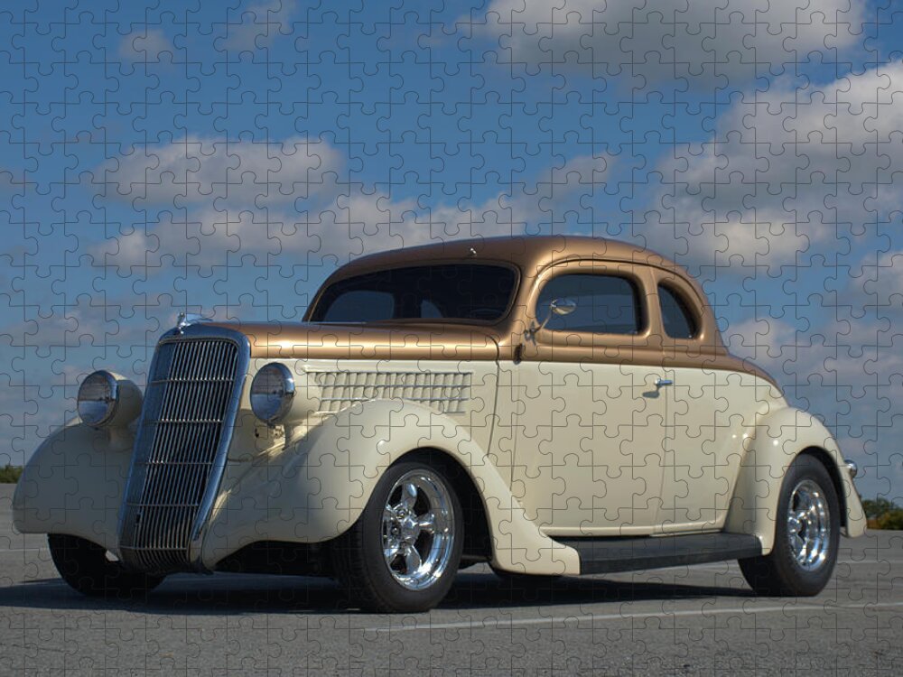 1935 Ford Jigsaw Puzzle featuring the photograph 1935 Ford Coupe Hot Rod by Tim McCullough