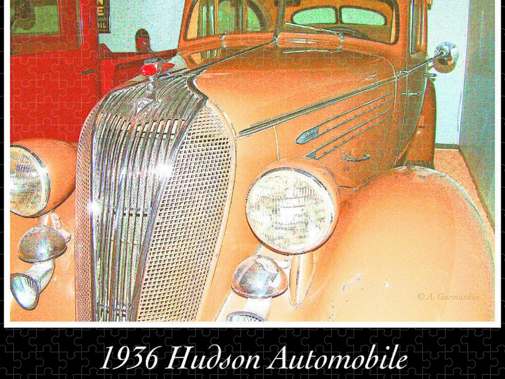 Automobile Jigsaw Puzzle featuring the photograph 1936 Hudson, Classic Automobile by A Macarthur Gurmankin