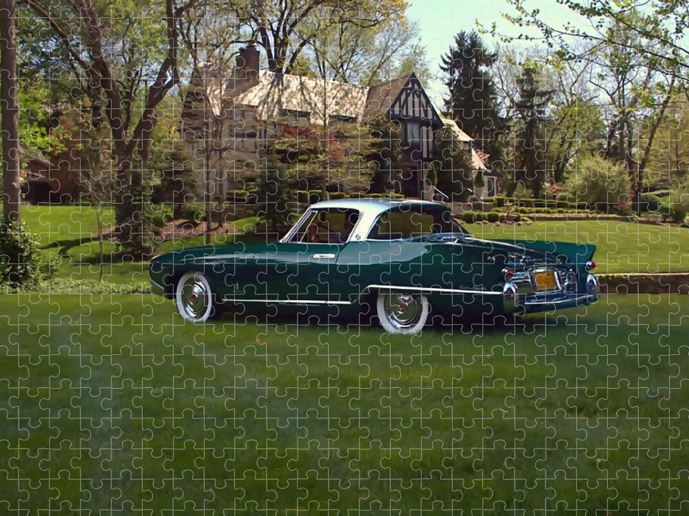 1956 Nash Jigsaw Puzzle featuring the photograph 1956 Nash Rambler Palm Beach coupe by Tim McCullough