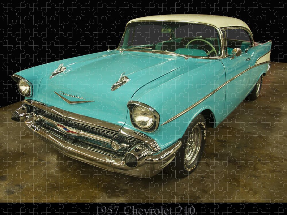 Chevrolet Jigsaw Puzzle featuring the photograph 1957 Chevrolet 210 by Flees Photos