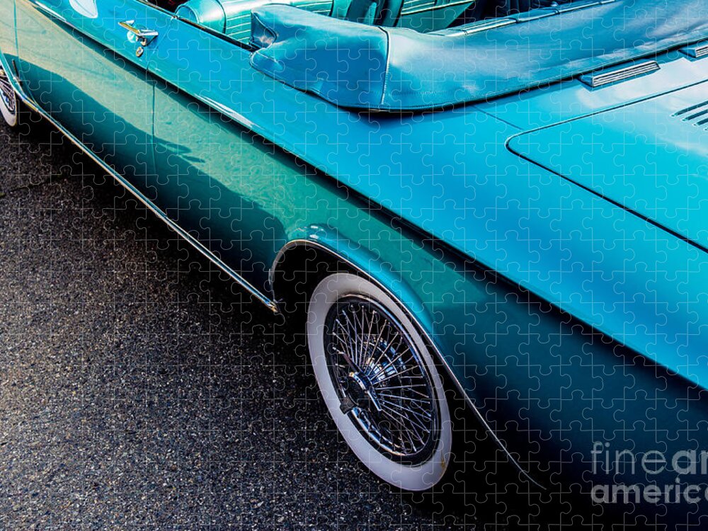 Classic Car Jigsaw Puzzle featuring the photograph 1964 Chevrolet Corvair Side View by M G Whittingham