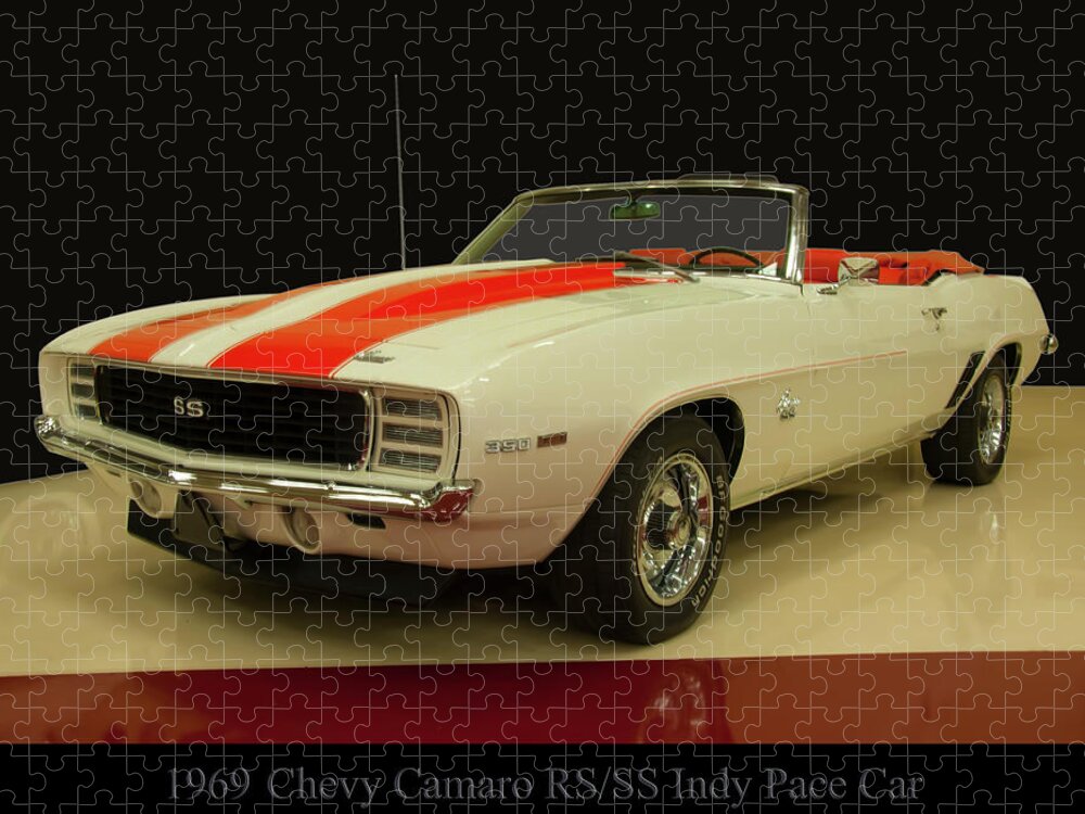 1969 Chevy Camaro Rs/ss Indy Pace Car Jigsaw Puzzle featuring the photograph 1969 Chevy Camaro RS/SS Indy pace Car by Flees Photos
