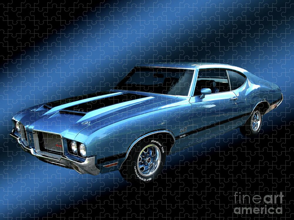1972 Oldsmobile 442 Jigsaw Puzzle featuring the photograph 1972 Olds 442 by Peter Piatt