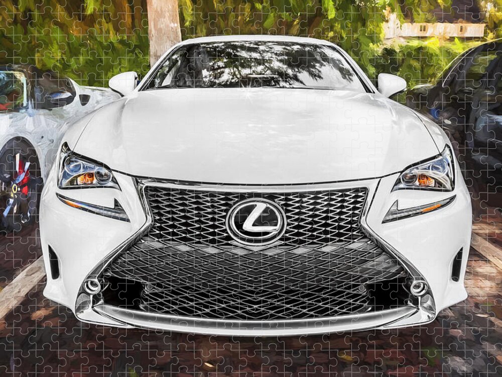 2015 Lexus Jigsaw Puzzle featuring the photograph 2015 Lexus RC 350 Painted by Rich Franco