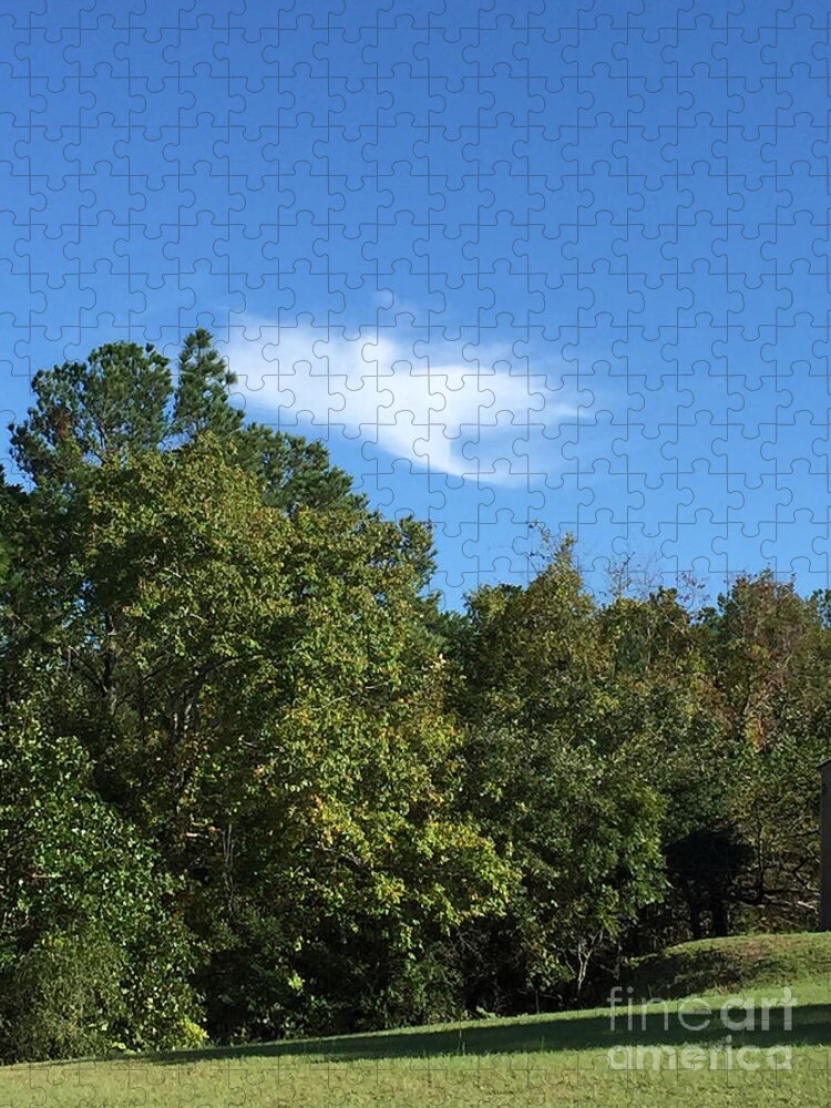 Columbia South Carolina October Angel Cloud Sky Miracle Bible Faith Hope Heaven Jigsaw Puzzle featuring the photograph Angel Of Hope #2 by Matthew Seufer