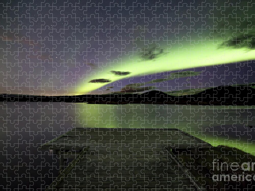 29.09.16 Jigsaw Puzzle featuring the photograph Aurora Borealis Over thingvellir iceland #2 by Gunnar Orn Arnason