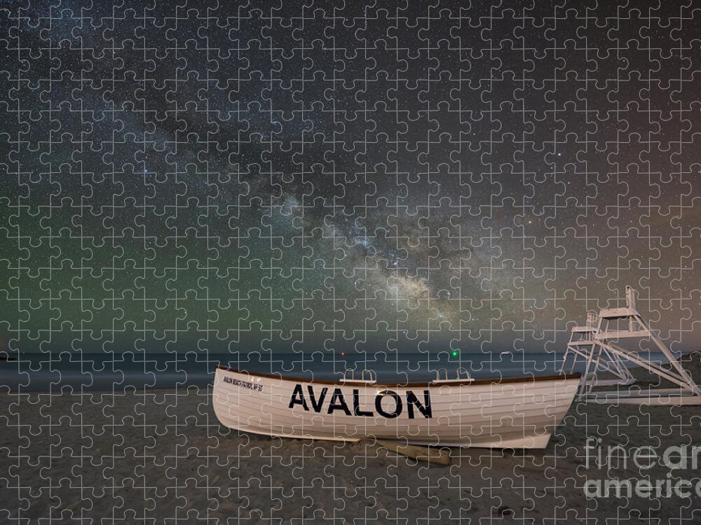Avalon Jigsaw Puzzle featuring the photograph Avalon Milky Way #2 by Michael Ver Sprill
