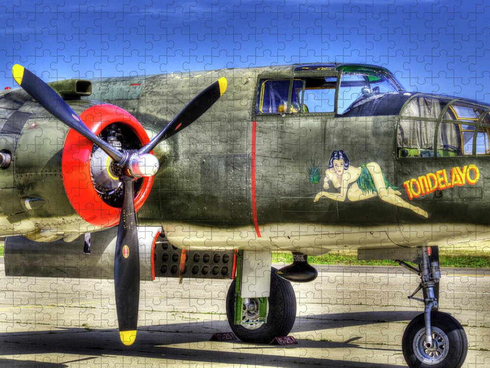 B-25 Bomber Jigsaw Puzzle featuring the photograph B-25 #2 by Joe Palermo