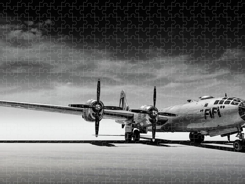 Fifi Jigsaw Puzzle featuring the digital art Fifi B-29 Superfortress by Douglas Pittman