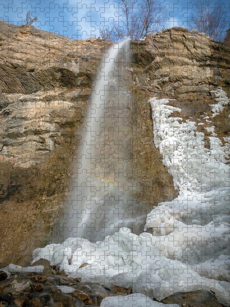 Trailsxposed Jigsaw Puzzle featuring the photograph Battle Creek Falls #2 by Gina Gardner