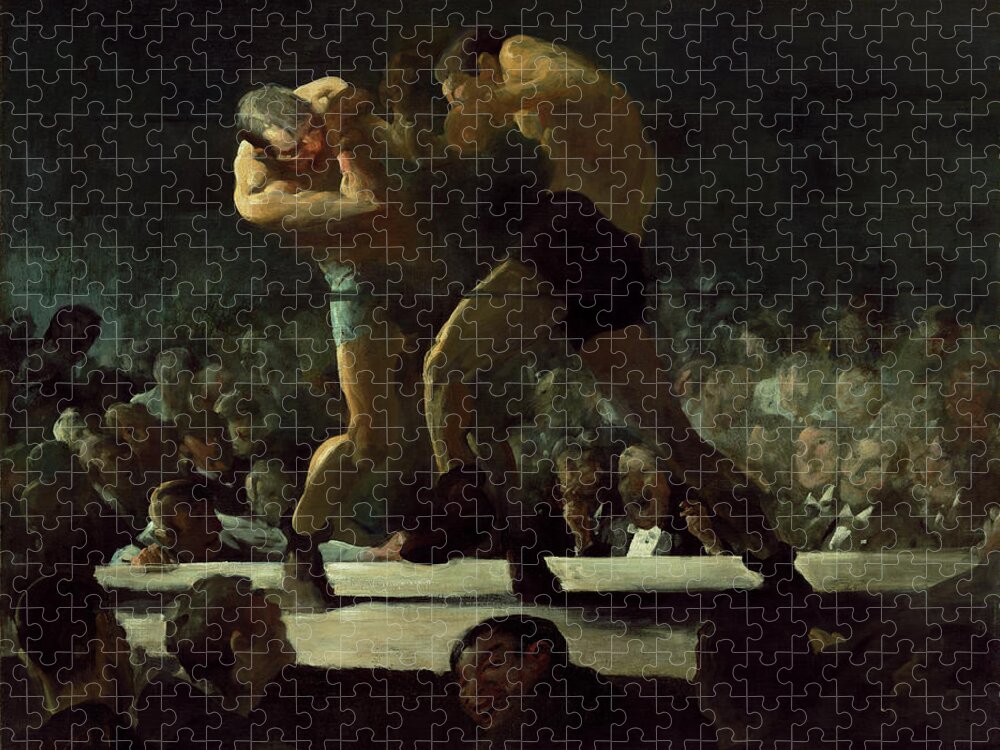 George Bellows Jigsaw Puzzle featuring the painting Club Night #2 by George Bellows