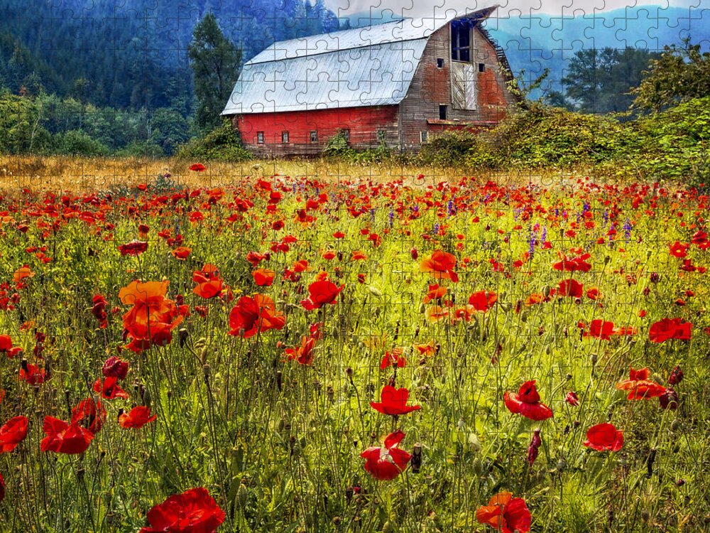 Appalachia Jigsaw Puzzle featuring the photograph Country Charm #3 by Debra and Dave Vanderlaan