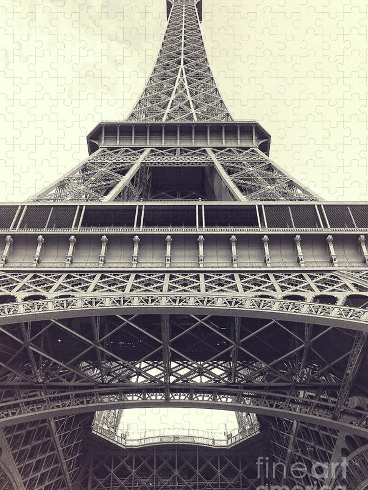 Photography Jigsaw Puzzle featuring the photograph Eiffel Tower by the Seine by Ivy Ho