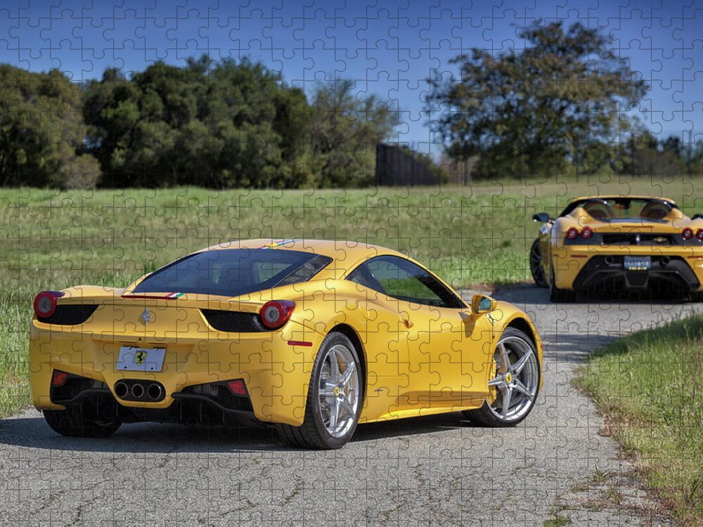 F12 Jigsaw Puzzle featuring the photograph #Ferrari #458Italia #Print #2 by ItzKirb Photography