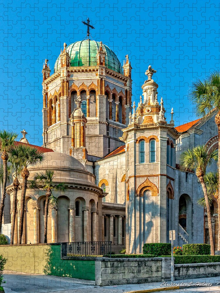 Structure Jigsaw Puzzle featuring the photograph Flagler Memorial Presbyterian Church 3 by Christopher Holmes