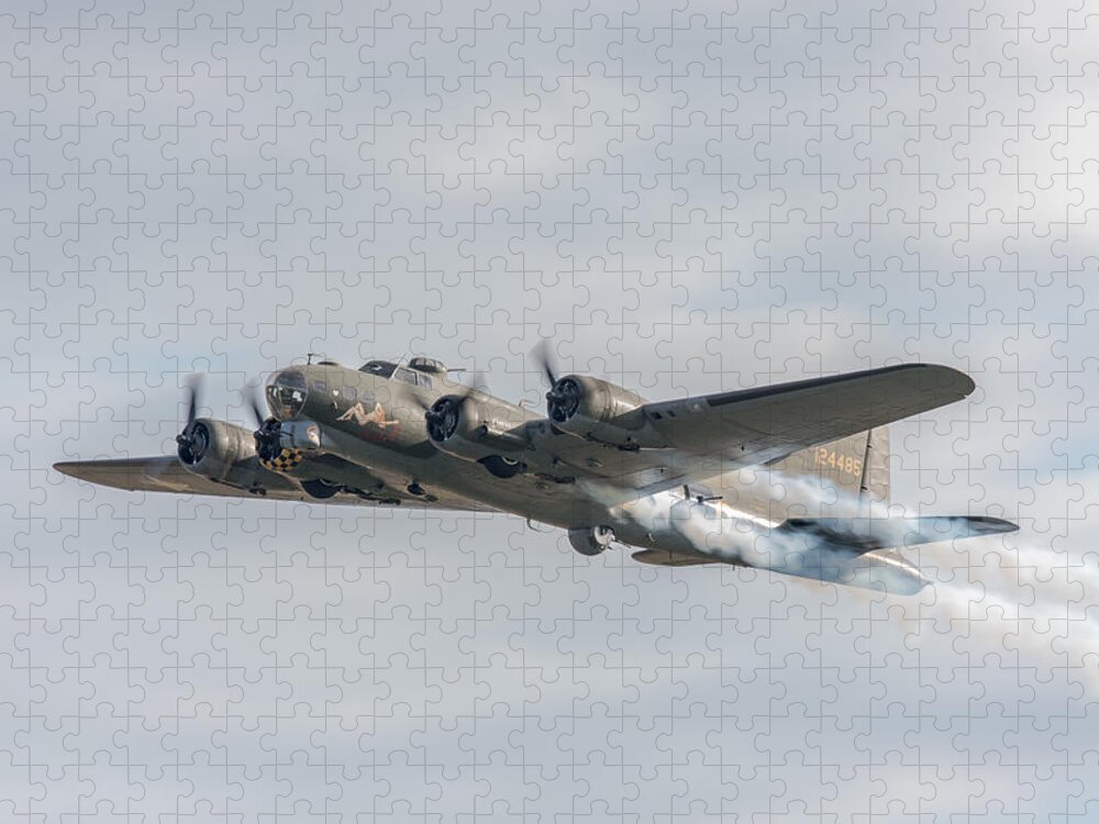 B-17 Jigsaw Puzzle featuring the photograph Flying Fortress Sally B #2 by Gary Eason