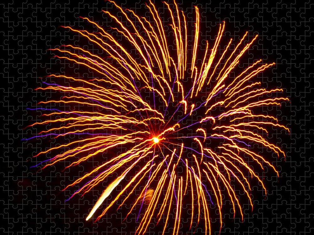 Fireworks Jigsaw Puzzle featuring the photograph Fourth of July #2 by Bill Barber