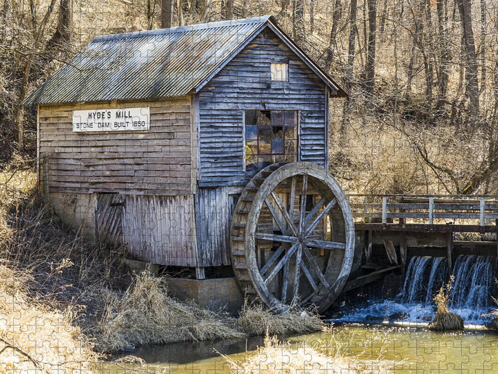 Hydes Mill Jigsaw Puzzle featuring the photograph Hydes Mill - Ridgeway - Wisconsin #2 by Steven Ralser